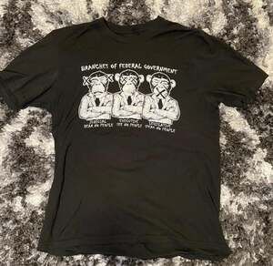 Vintage Style Branches of Federal Government Monkey Satire T-Shirt